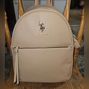 U.S. Polo Assn. Tan Mini Backpack NWT